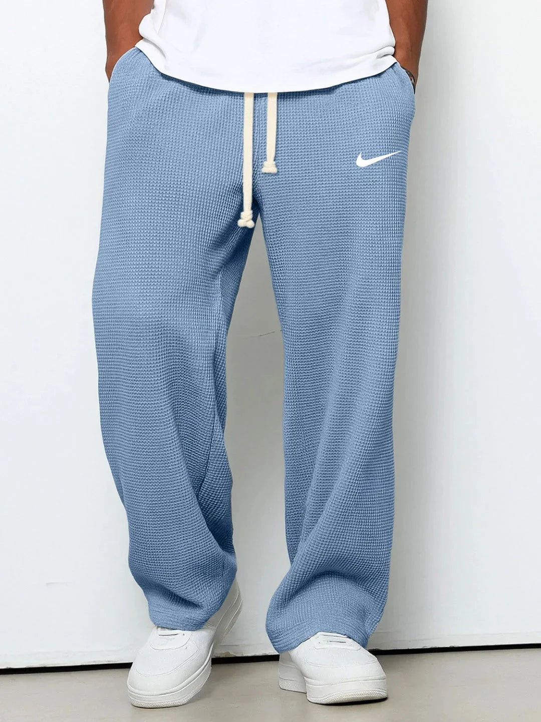 Pantalon texturé coupe relax