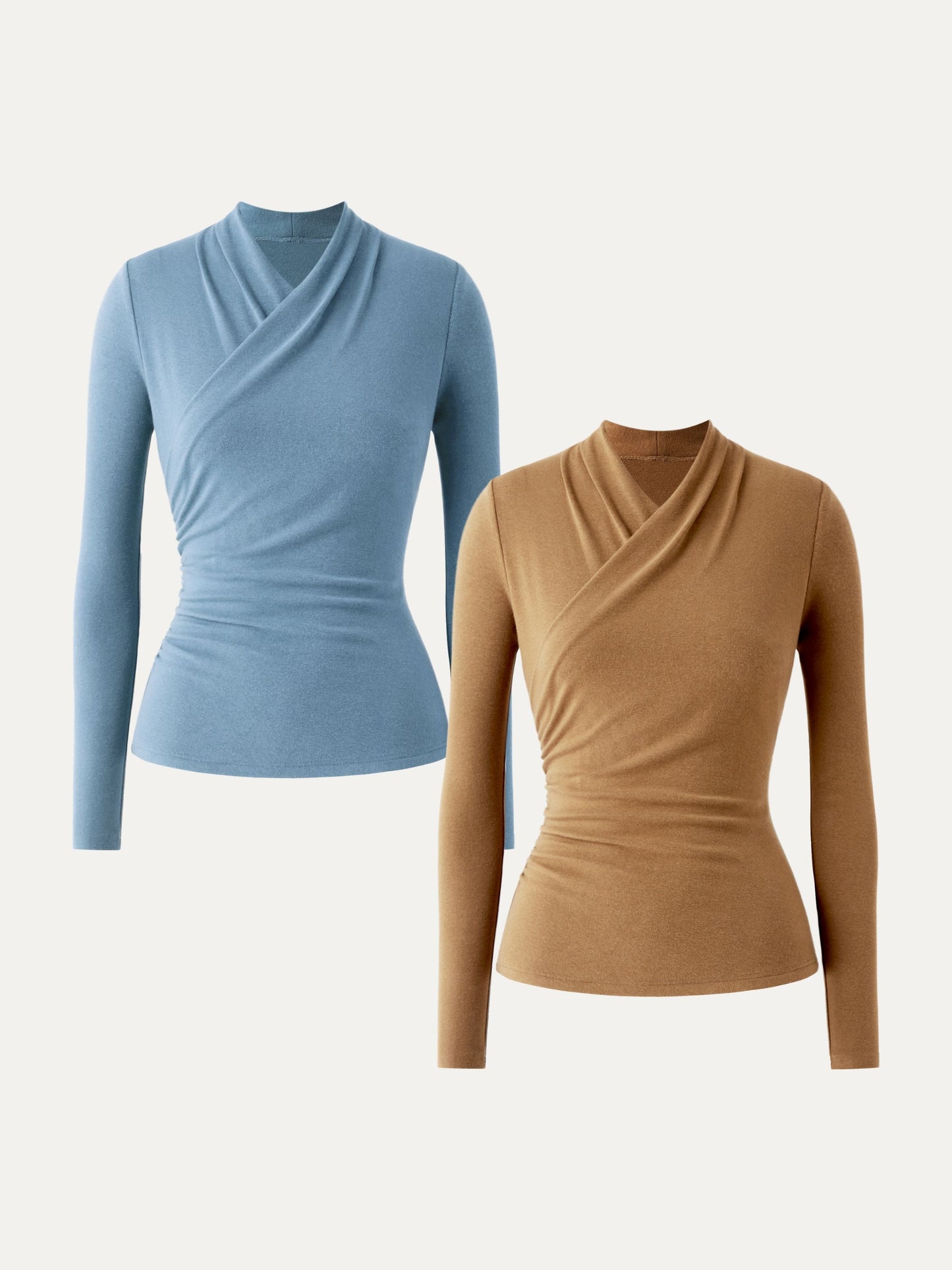 Surplice Long Sleeve Top