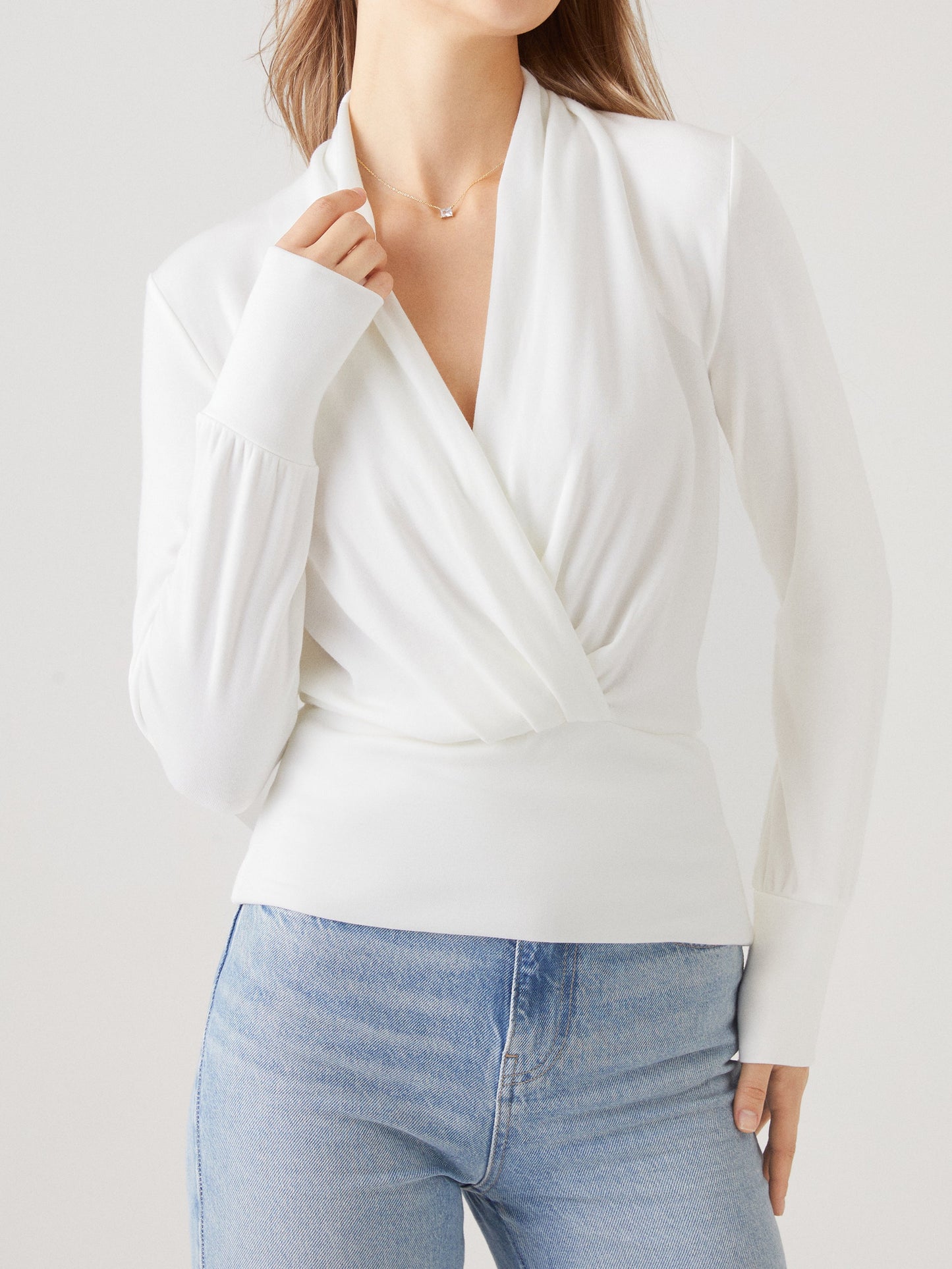 Surplice Tuckable Top