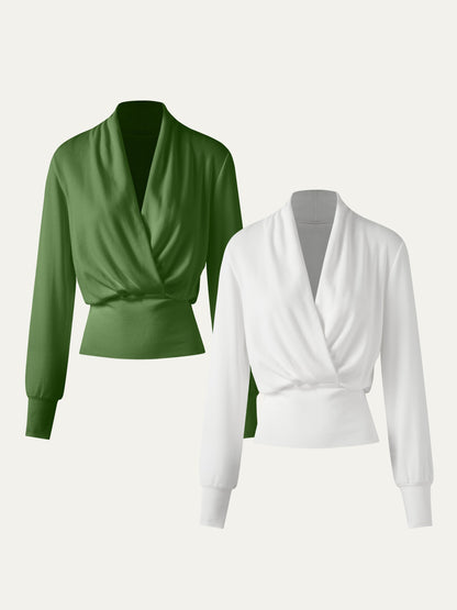 Surplice Tuckable Top