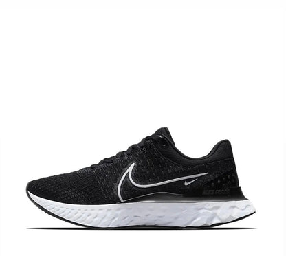 Basket NK React Infinity Run Flyknit 3 Blanc/Noir