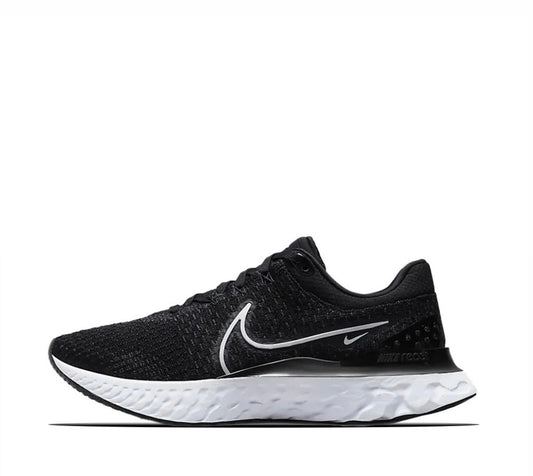 Basket NK React Infinity Run Flyknit 3 Blanc/Noir