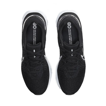 Basket NK React Infinity Run Flyknit 3 Blanc/Noir