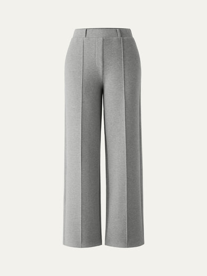 High Waisted Straight Leg Pull On Pant