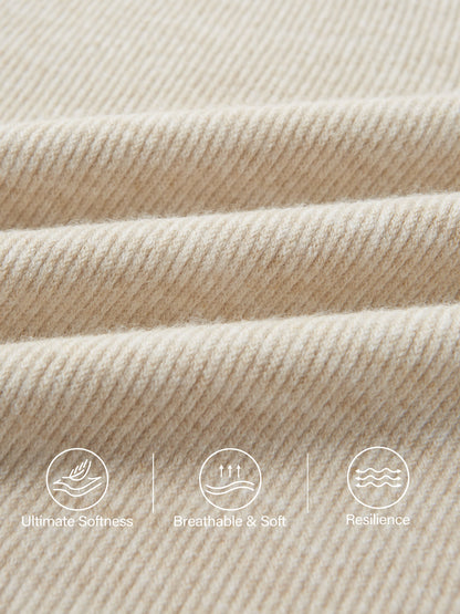 2Pcs Set Collared V-Neck