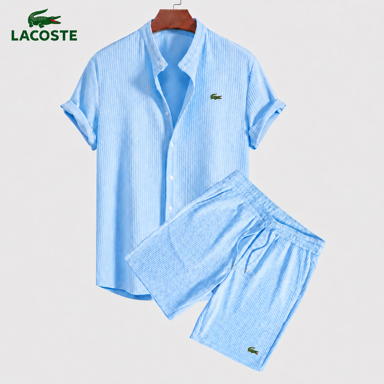 Ensemble Chemise & Short Homme Maille Losanges