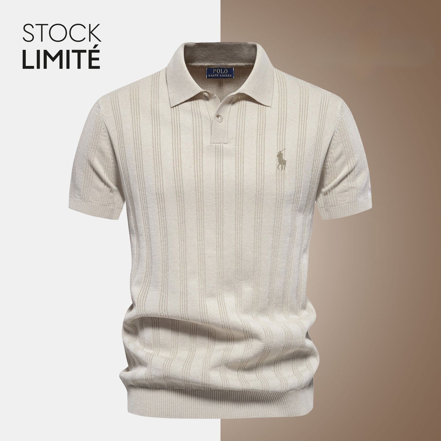 Polo Homme en Maille Texturée