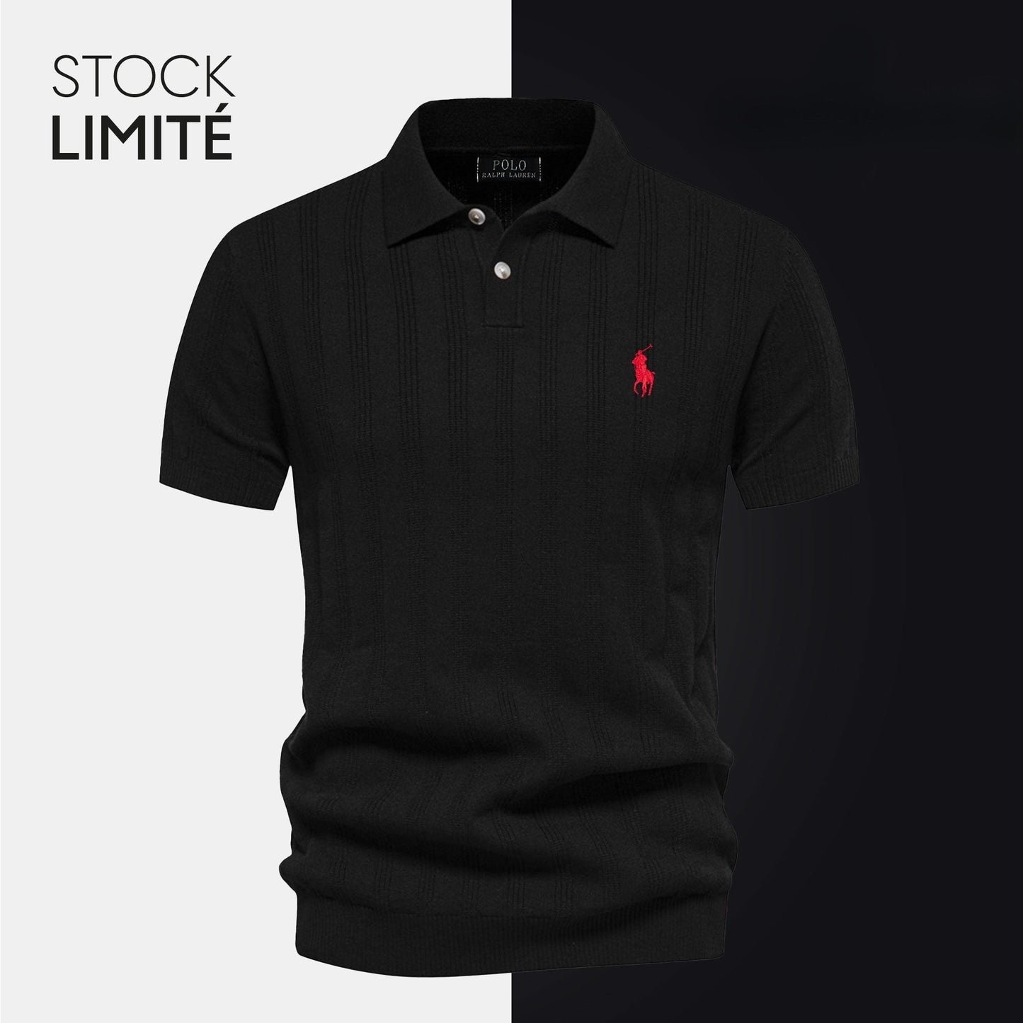 Polo Homme en Maille Texturée
