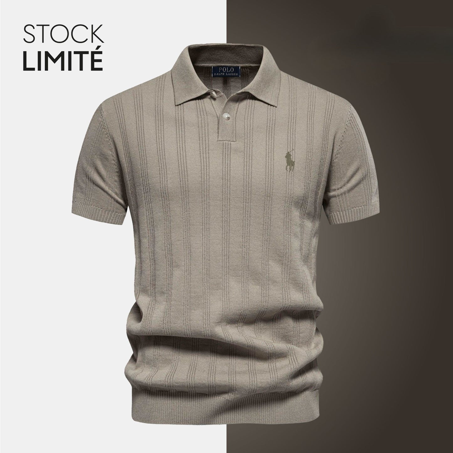 Polo Homme en Maille Texturée
