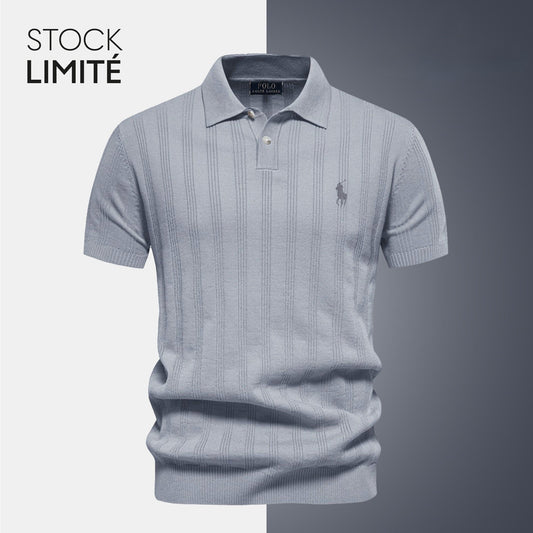 Polo Homme en Maille Texturée