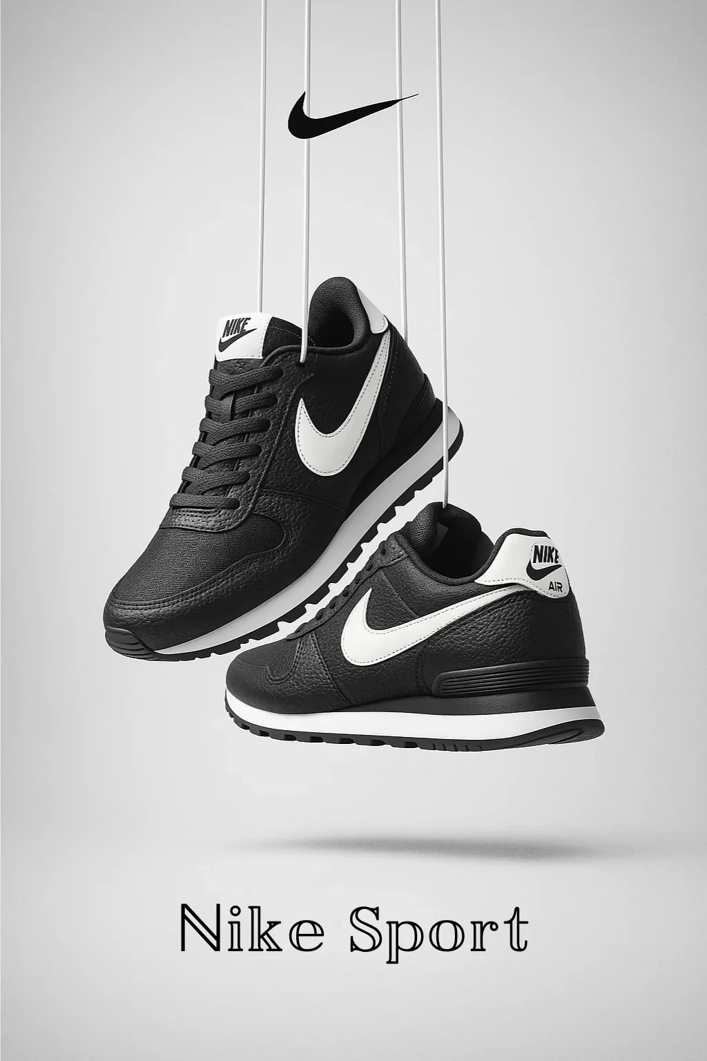 Basket NK SPORT BLANC ET NOIR