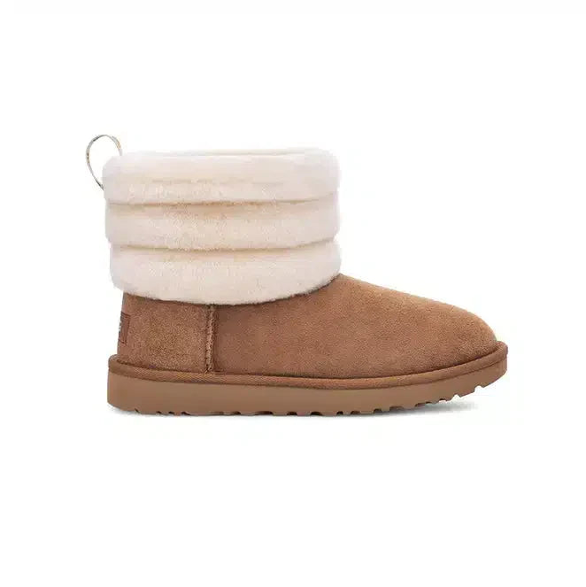 Bottes UGG Classic Mini Fluff Quilted Chestnut – Chaleur et Douceur avec Design Matelassé
