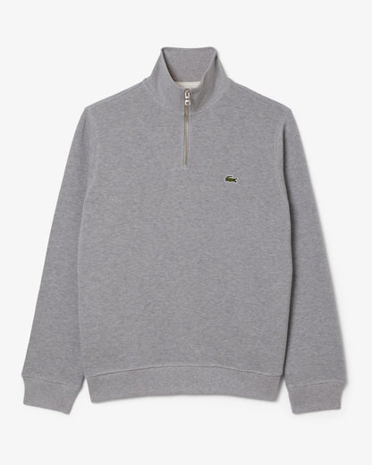 Sweatshirt zippé col montant