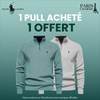 Pull Col Zippé  R&L 1+1 (DÉSTOCKAGE)