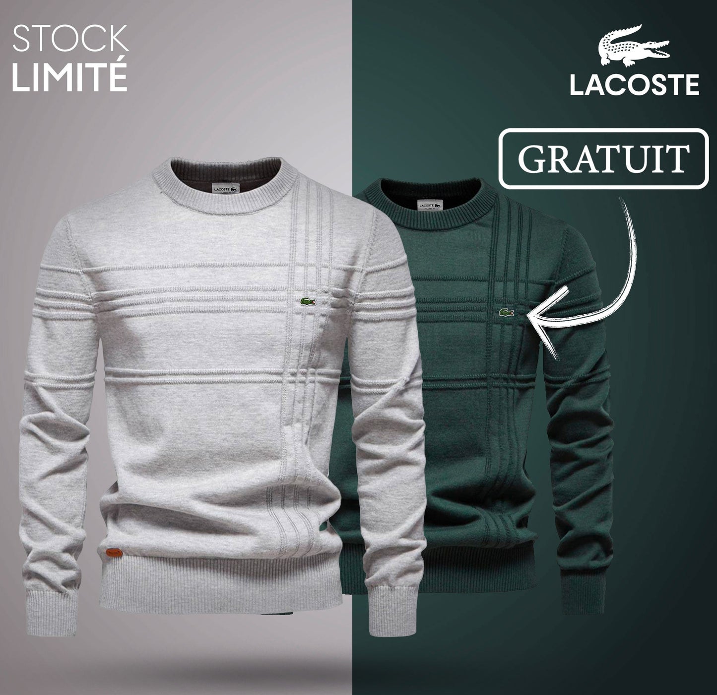 Pull Homme Texturé LC™ 1+1 (DÉSTOCKAGE)