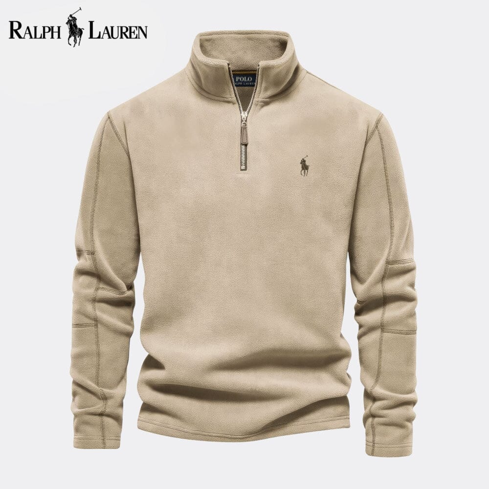 Pull en laine tricotée à torsades RL Prestige