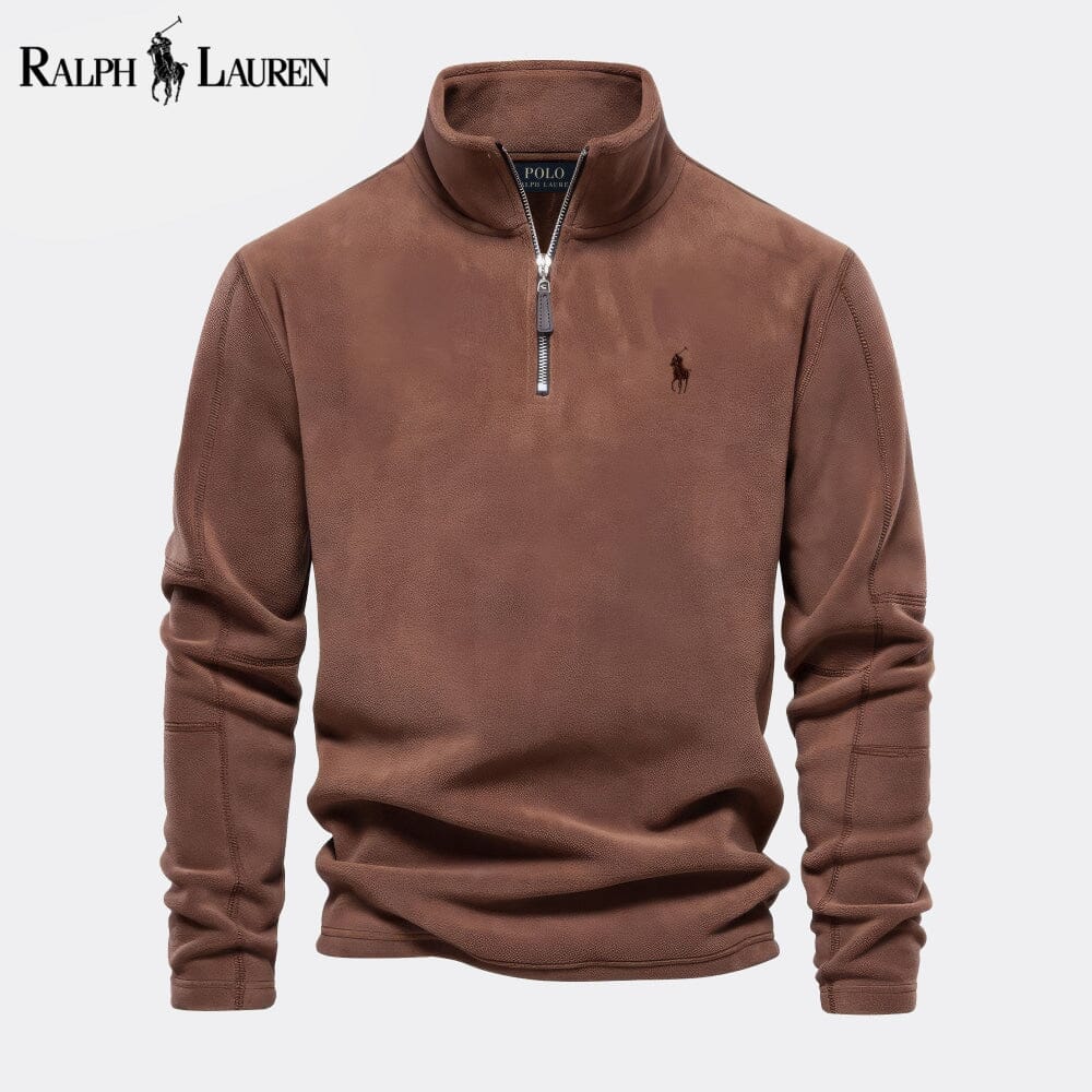 Pull en laine tricotée à torsades RL Prestige